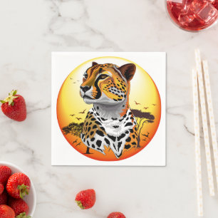 Serviette En Papier Cheetah African Feline Wild Animal