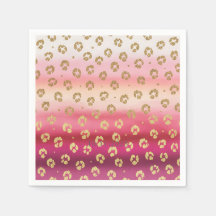 Cheetah Leopard rose et or