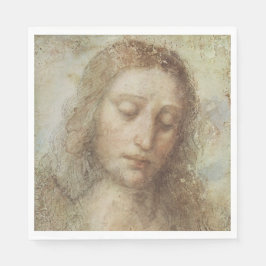 Serviette En Papier Chef du Christ (Christianisme) (Léonard de Vinci)