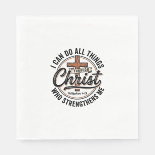 Serviette En Papier Chemise de citation vintage Philippiens 4_13 chrét