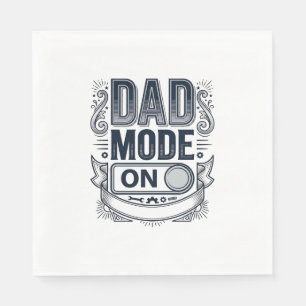 Serviette En Papier Chemise de conception de gravure vintage mode Papa