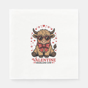 Serviette En Papier Chemise de gravure vintage mignonne de la Saint-Va