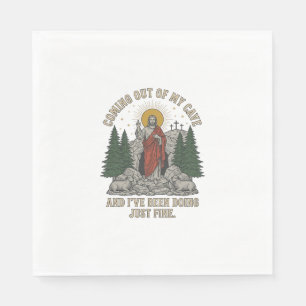 Serviette En Papier Chemise de paroles de Coming Out of My Cave Resurr