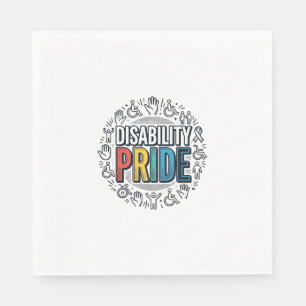 Serviette En Papier Chemise de sensibilisation inclusive vintage de fi