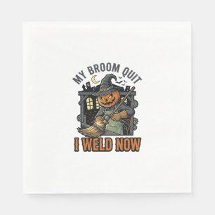 Serviette En Papier Chemise de Soudure Halloween Dessin de Balai de So
