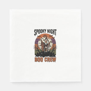 Serviette En Papier Chemise Halloween Vintage Boo Night Maison Hantée