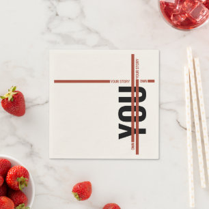 Serviette En Papier Chemise « Maîtrise ton histoire » – Citation motiv