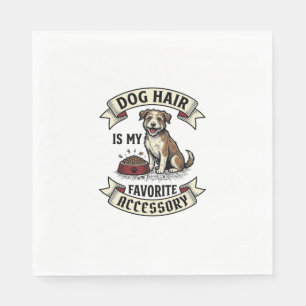 Serviette En Papier Chemise poils de chien Gravure vintage Conception 