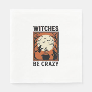 Serviette En Papier Chemises de conception de Halloween vintage Witche