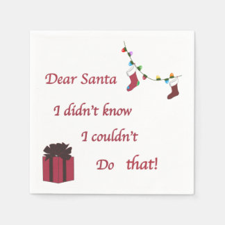 Serviette En Papier Cher Père Noël Napkin
