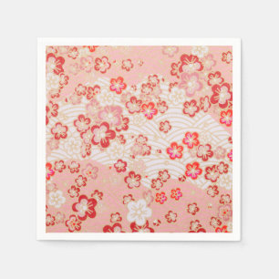 Serviette En Papier Cherry Blossom Motif japonais