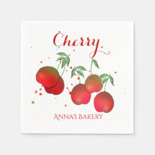 Serviette en papier Cherry Stems