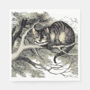 Serviette En Papier Cheshire Chat Alice Wonderland Classic
