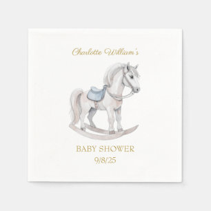 Serviette En Papier Cheval à bascule personnalisé Baby Shower