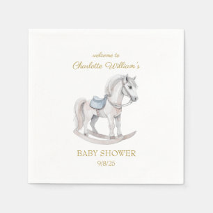 Serviette En Papier Cheval à bascule personnalisé Baby Shower
