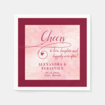 Cheval à l'amour Élégant Script Mariage Bourgogne