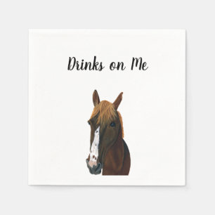 Serviette En Papier Cheval Cocktail serviettes pour Mariages et récept