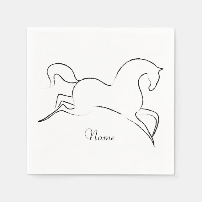 Serviette En Papier Cheval sauvage Thunder_Cove (Devant)