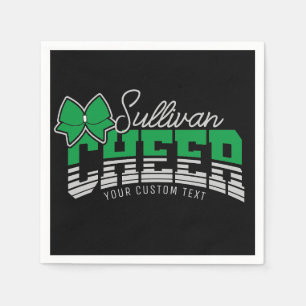 Serviette En Papier Cheval Team AJOUTER LE NOM École Athlète Pom-pom g