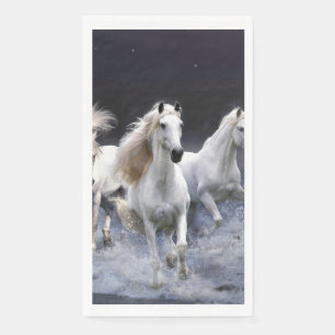 Serviette En Papier Chevaux à lancer l'oreiller