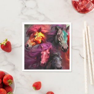 Serviette En Papier Chevaux Ai
