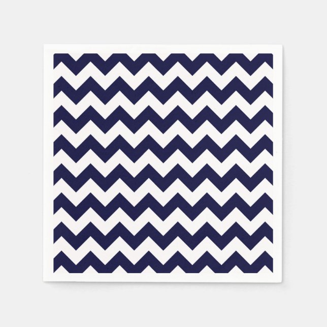 Serviette En Papier Chevron Zig-Zag (Devant)