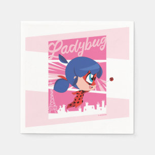 Serviette En Papier Chibi Ladybug à Paris