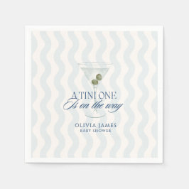 Serviette En Papier Chic a tini one boy baby shower