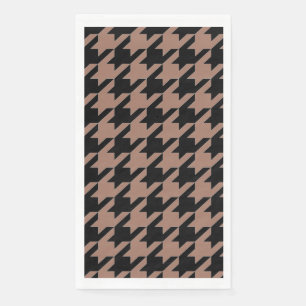 Serviette En Papier Chic brun noir motif