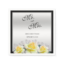 Chic Elegant Rose Mariage argent