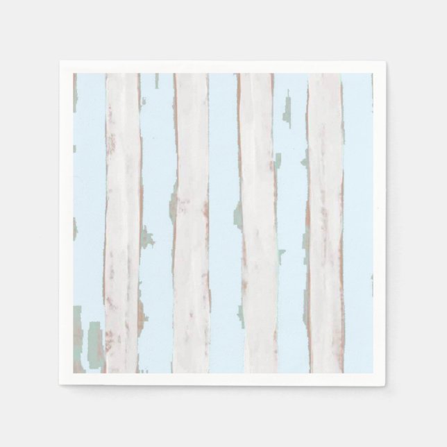 Serviette En Papier Chic Pastel Chic Shabby Bleu Serviettes (Devant)