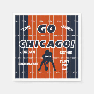 Serviette En Papier Chicago Football Family Paper Napkin