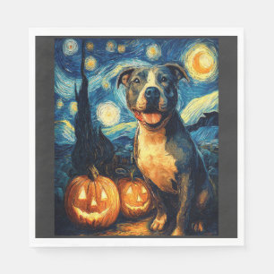 Serviette En Papier Chien américain Staffordshire Terrier mignon Hallo