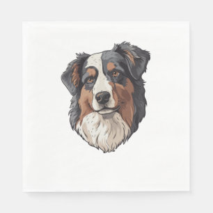 Serviette En Papier Chien berger australien