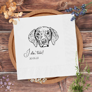 Serviette En Papier Chien Chesapeake Je fais trop Mariage Chien Person