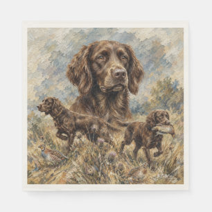 Serviette En Papier Chien de chasse Deutsch Langhaar