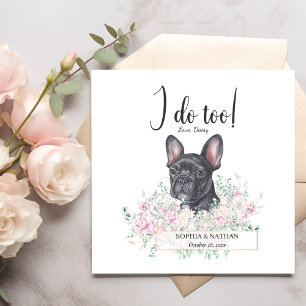 Serviette En Papier Chien de Chien de Chien Mariage Cocktail serviett