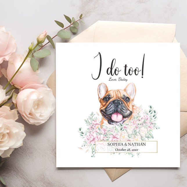 Serviette En Papier Chien de Chien de Chien Mariage Cocktail  serviett (Créateur téléchargé)