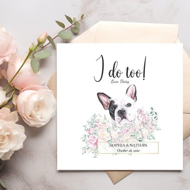 Serviette En Papier Chien de Chien de Chien Mariage Cocktail  serviett (Créateur téléchargé)