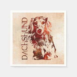 Serviette En Papier Chien de teckel - Doxie