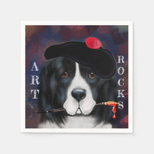 Serviette En Papier Chien de Terre-Neuve