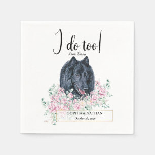 Serviette En Papier Chien Mariage Belge Cheepdog Cocktail Napkins