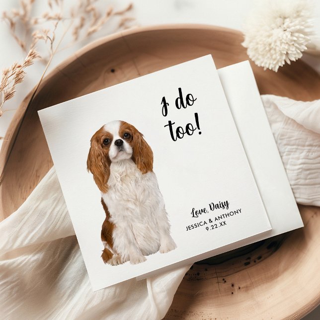 Serviette En Papier Chien Mariage Cocktail serviettes (Créateur téléchargé)