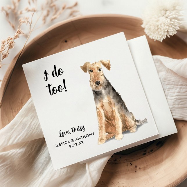 Serviette En Papier Chien Mariage Cocktail serviettes (Créateur téléchargé)