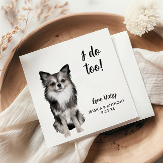 Serviette En Papier Chien Mariage Cocktail serviettes