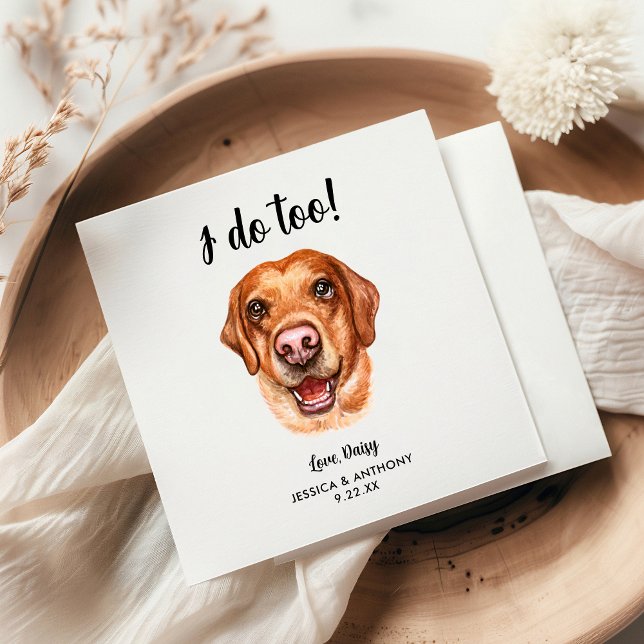 Serviette En Papier Chien Mariage Cocktail serviettes (Créateur téléchargé)