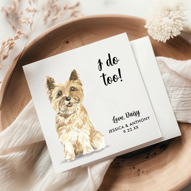 Serviette En Papier Chien Mariage Cocktail serviettes (Créateur téléchargé)