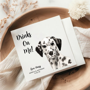 Serviette En Papier Chien Mariage Cocktail serviettes