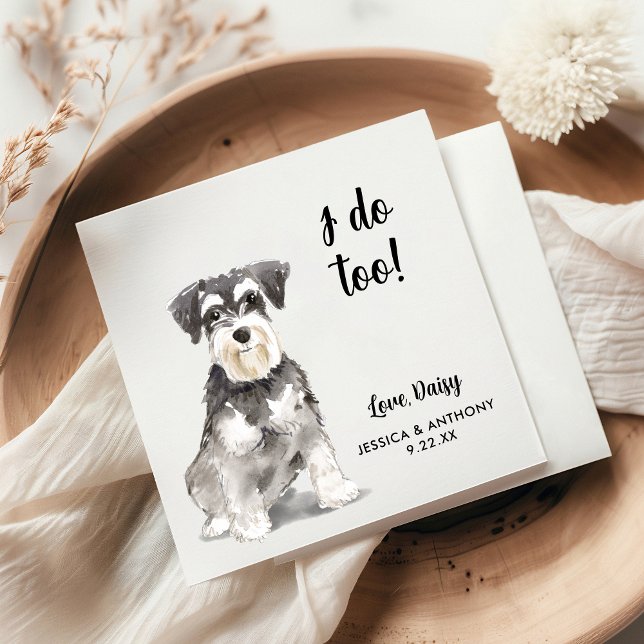 Serviette En Papier Chien Mariage Cocktail serviettes (Créateur téléchargé)