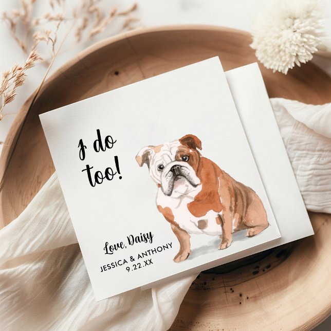 Serviette En Papier Chien Mariage Cocktail serviettes (Créateur téléchargé)